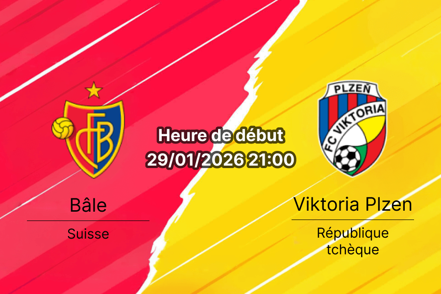 Pronostic Bâle Viktoria Plzen Europa League 29 janvier 2026 cotes 1xBet RDC