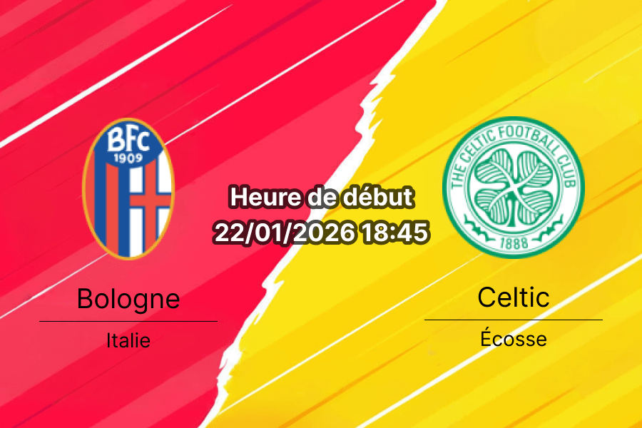 Pronostic Bologne Celtic Europa League 22 janvier double chance 1X