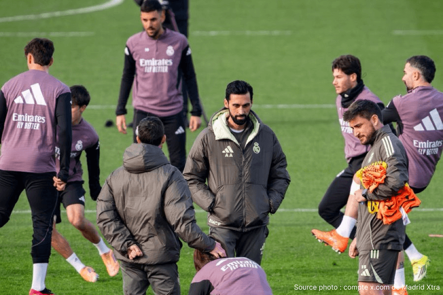 Le Real Madrid en session collective