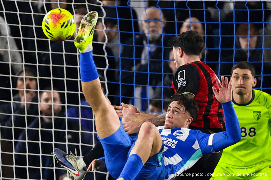 Kostoulas célèbre égalisation spectaculaire Brighton janvier 2026