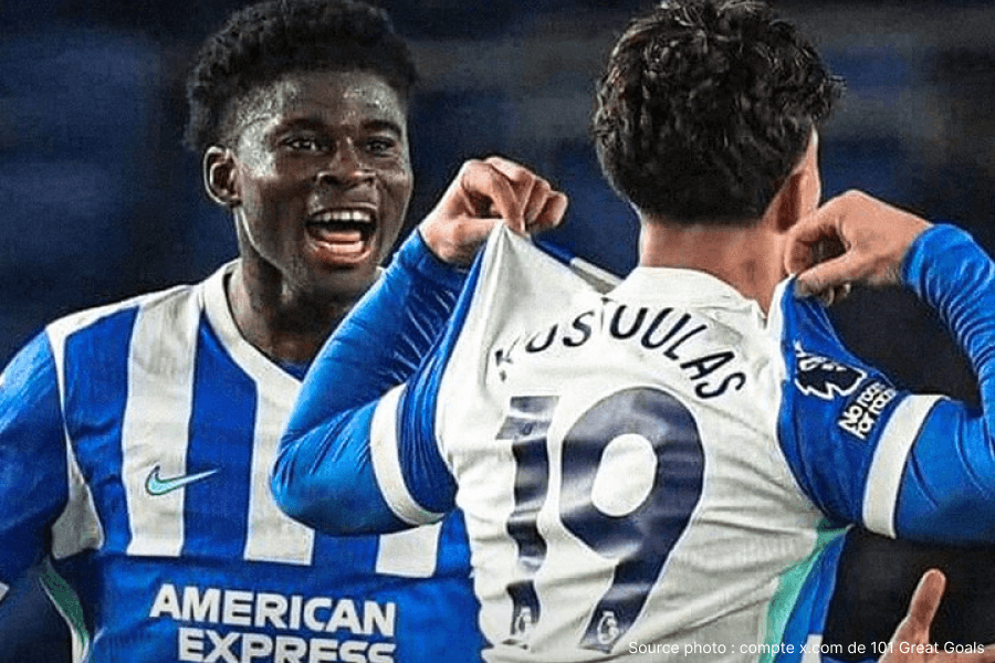 Kostoulas jeune attaquant grec inscrit deuxième but Premier League