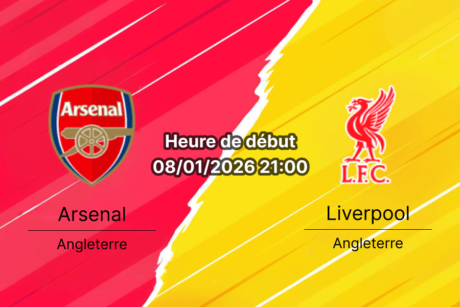 Couverture Pronostic Arsenal – Liverpool, Premier League J21