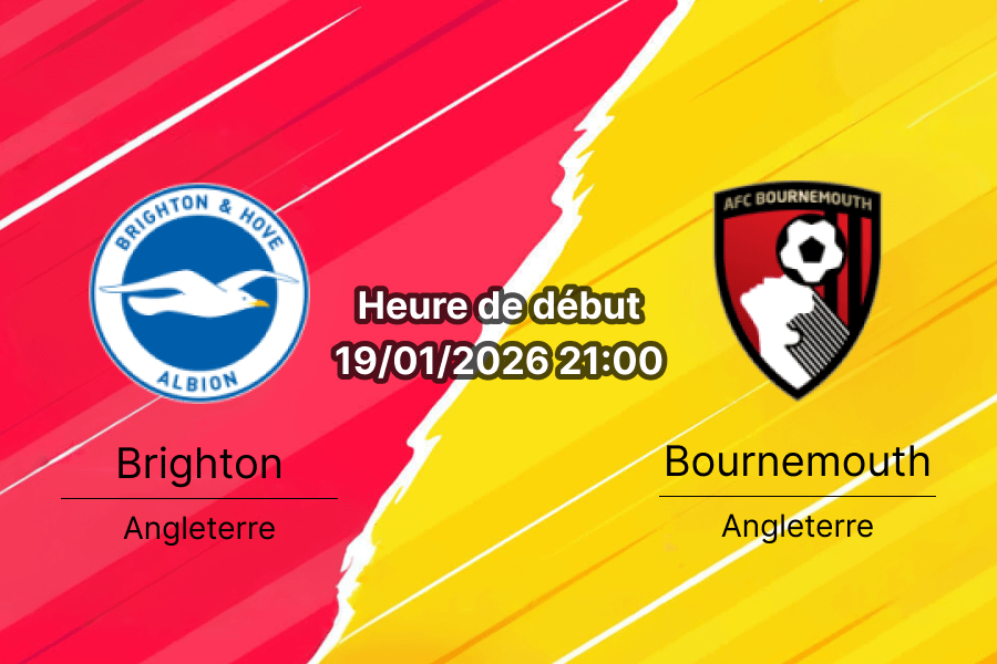 Couverture pronostic Brighton Bournemouth Amex Stadium Premier League 2026