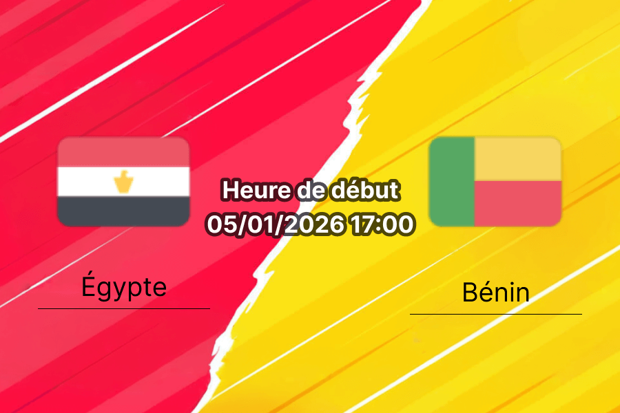 Couverture pronostic Égypte – Bénin, 1/8 de finale CAN