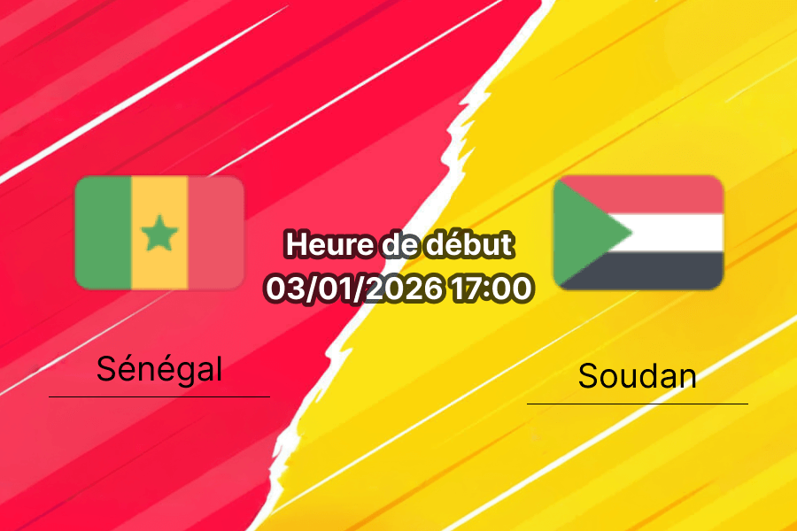 Couverture pronostic Sénégal – Soudan, CAN, huitième de finale