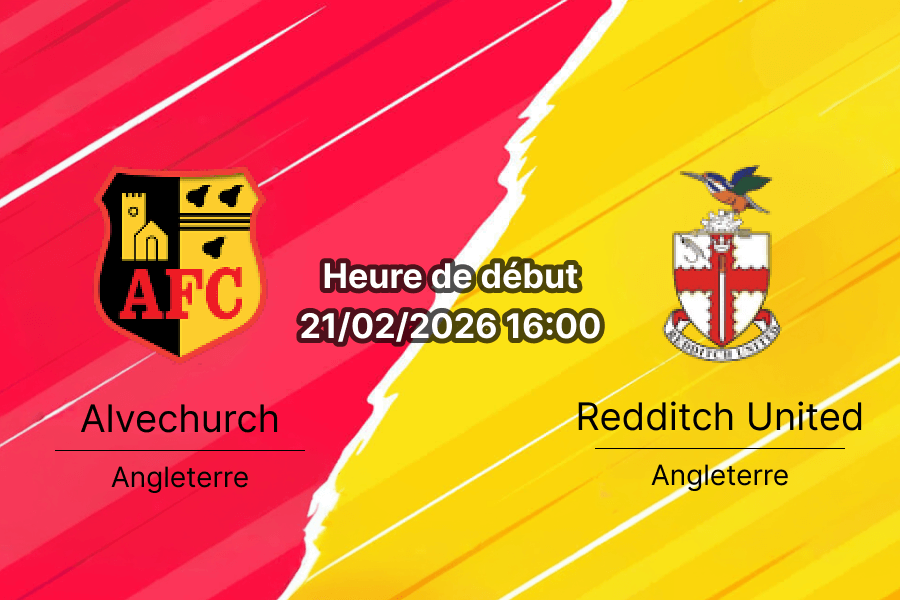 Pronostic Alvechurch vs Redditch United Southern Premier League Central 21 février 2026