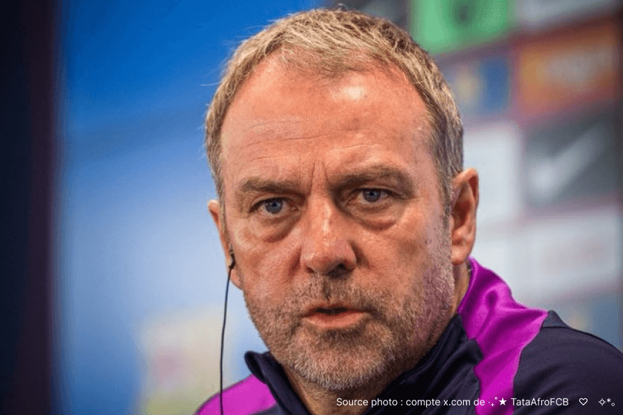 Hansi Flick entraîneur FC Barcelone banc Camp Nou 2026