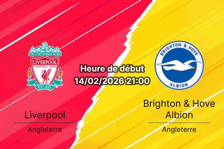 Pronostic Liverpool vs Brighton FA Cup 14 février 2026 Anfield cotes bookmakers