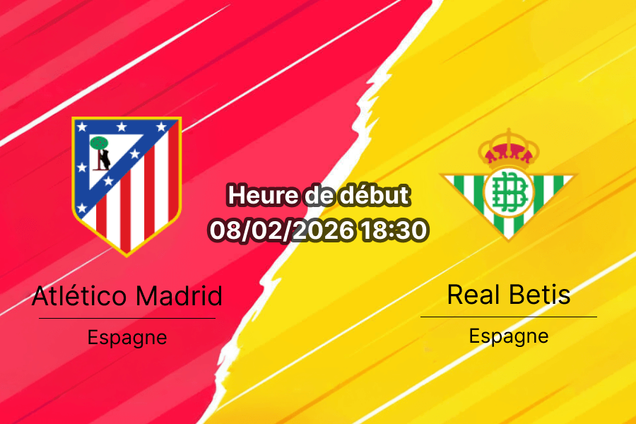 Pronostic Atlético Madrid contre Real Betis La Liga 8 février 2026 Metropolitano