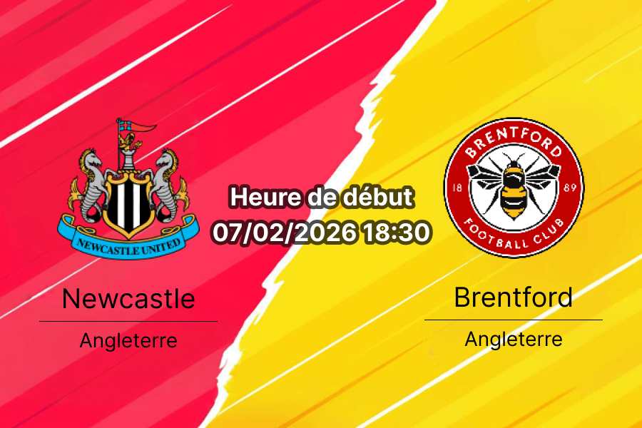 Pronostic Newcastle contre Brentford Premier League 25e journée 7 février 2026 St James' Park