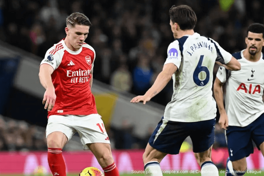 Joueurs Tottenham tête basse après défaite derby Arsenal White Hart Lane
