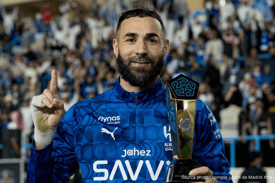 Karim Benzema Al-Hilal but célébration Saudi Pro League saison