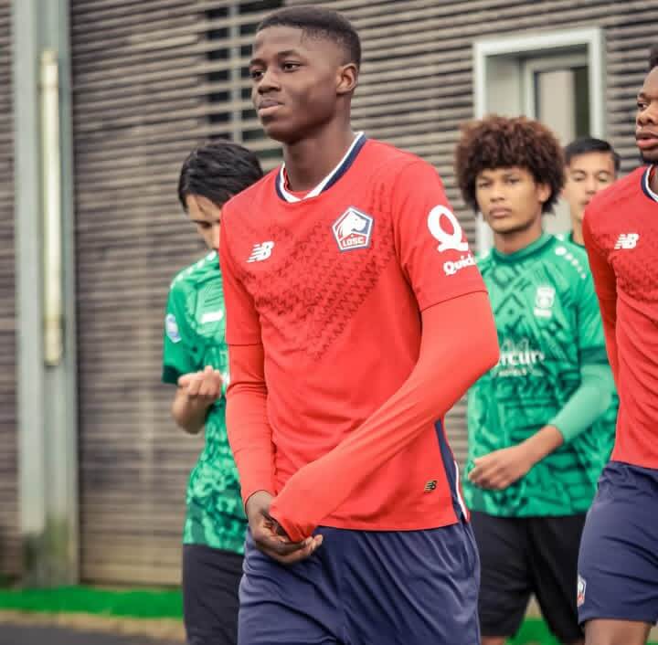Hamadi Kébé milieu central LOSC Lille U19 Nationaux France