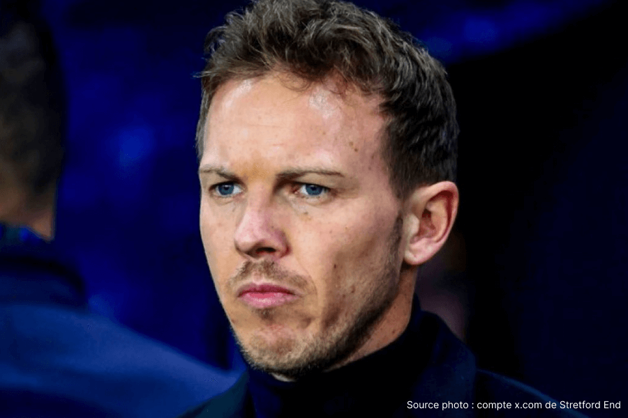 Julian Nagelsmann sélectionneur Allemagne critique Anton Stach Leeds United 2026
