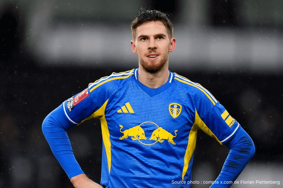 Anton Stach 1m96 milieu Leeds United coup franc Premier League 2025-2026