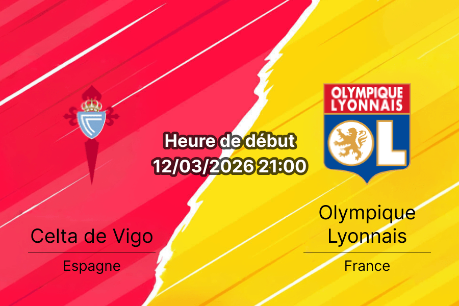 Pronostic Celta de Vigo vs Olympique Lyonnais huitièmes Europa League 12 mars 2026 bookmakers-rdc