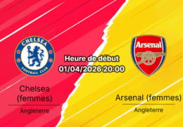 Pronostic Chelsea Women vs Arsenal LFC quart finale retour UWCL Stamford Bridge 1 avril 2026 bookmakers RDC Congo