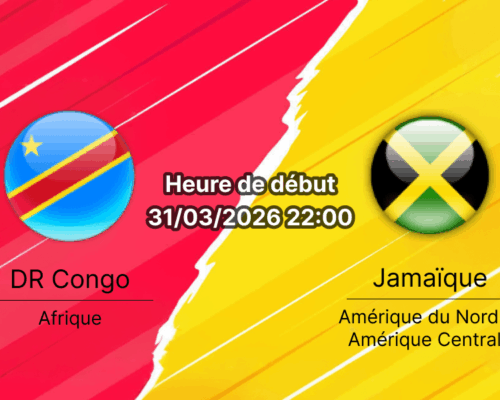 Pronostic DR Congo Jamaïque finale barrage intercontinental Coupe Monde 2026 Guadalajara Estadio AKRON