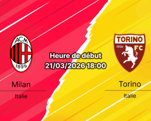Pronostic AC Milan vs Torino Serie A journée 30 samedi 21 mars 2026 San Siro analyse cotes bookmakers RDC Congo
