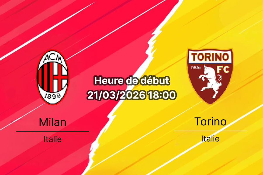 Pronostic AC Milan vs Torino Serie A journée 30 samedi 21 mars 2026 San Siro analyse cotes bookmakers RDC Congo