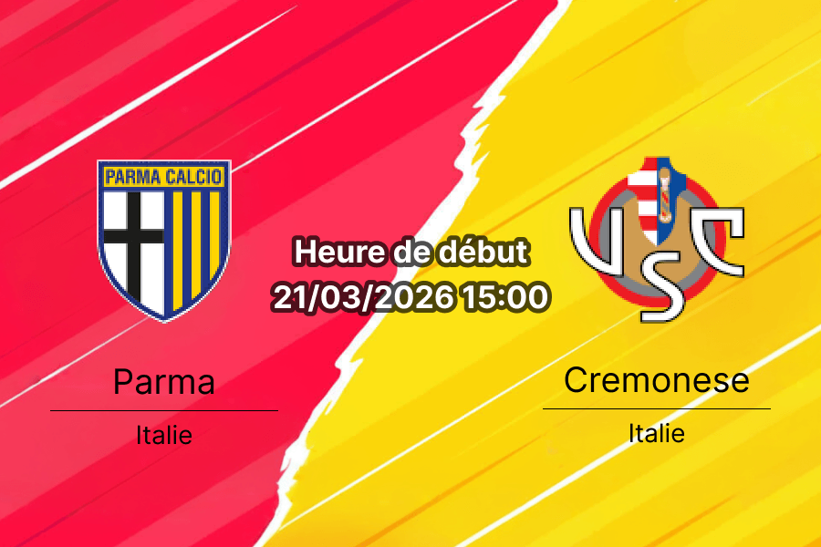 Pronostic Parma vs Cremonese Serie A journée 30 samedi 21 mars 2026 Tardini analyse cotes bookmakers RDC Congo