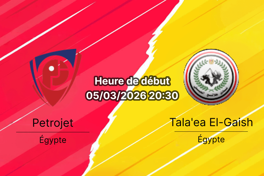 Pronostic Petrojet vs Tala'ea El-Gaish Egyptian Premier League 5 mars 2026 bookmakers RDC