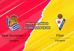Pronostic Real Sociedad II vs SD Eibar LaLiga Hypermotion Segunda Division journée 33 2 avril 2026 bookmakers-rdc