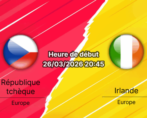 Pronostic République tchèque Irlande barrage qualification Coupe du Monde 2026 UEFA Prague Bookmakers RDC