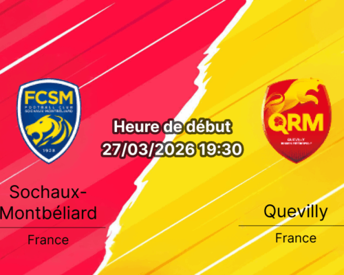 Pronostic Sochaux-Montbéliard Quevilly Rouen National France 27 mars 2026 Bookmakers RDC