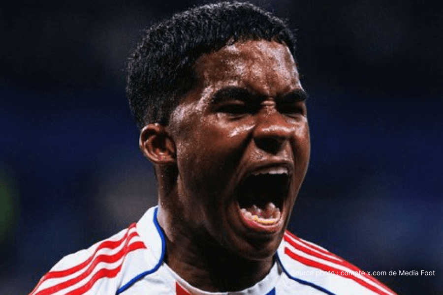 Endrick célébrant un but sous le maillot de l'Olympique Lyonnais en Ligue 1 2026