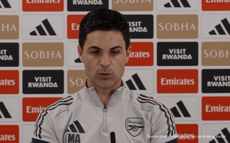 Mikel Arteta conférence de presse Arsenal pression titre Premier League