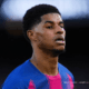 Marcus Rashford maillot Barcelone but célébration Liga 2026