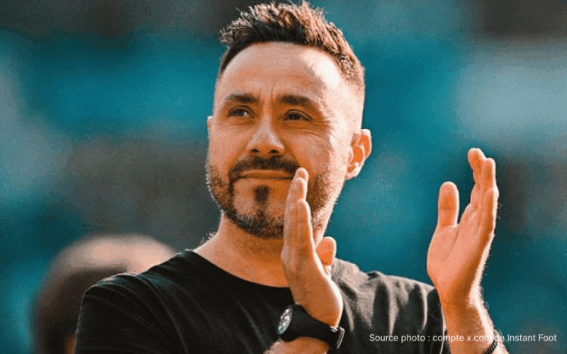 Roberto De Zerbi nouveau manager Tottenham Hotspur conférence presse mars 2026