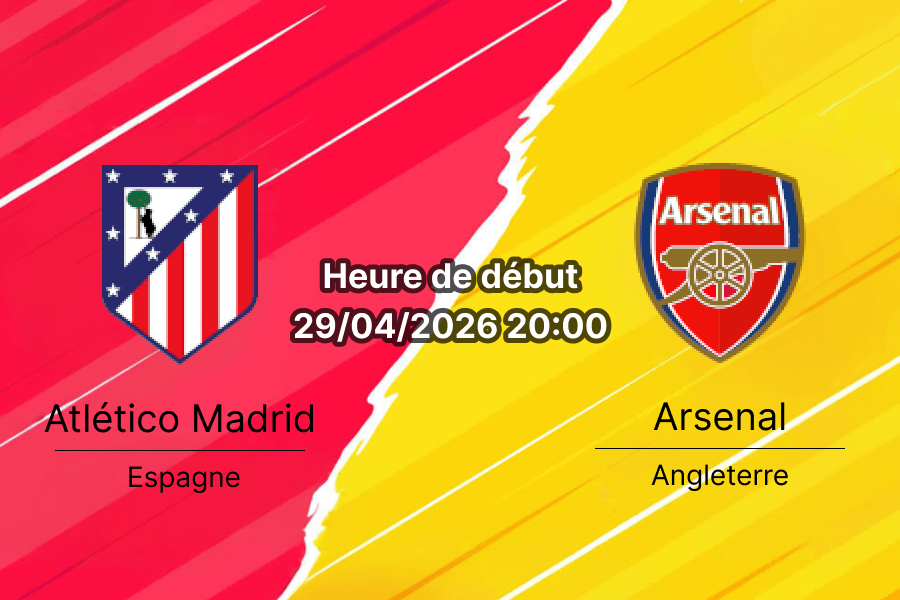 pronostic atletico madrid arsenal demi finale ligue des champions 2026 metropolitano 29 avril bookmakers rdc