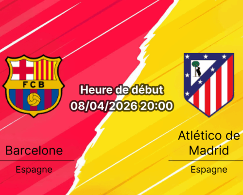 Pronostic FC Barcelone vs Atlético de Madrid - UEFA Champions League quarts de finale aller - 8 avril 2026 - Spotify Camp Nou Barcelone - Analyse tactique blessés cotes et paris recommandés