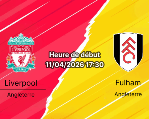 Pronostic Liverpool vs Fulham - Premier League 32e journée 11 avril 2026 17h30 - Anfield Liverpool - Analyse tactique blessés Alisson Mamardashvili et cotes par Didier Lohe sur Bookmakers-RDC