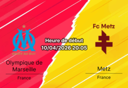 Pronostic Olympique de Marseille vs FC Metz – Journée 29 Ligue 1 McDonald's 10 avril 2026, Stade Vélodrome, Marseille
