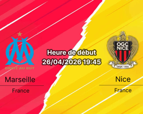 Pronostic Olympique de Marseille vs OGC Nice – Ligue 1 McDonald's journée 31, 26 avril 2026 – Orange Vélodrome Marseille – Analyse, cotes et paris sur bookmakers-rdc.com