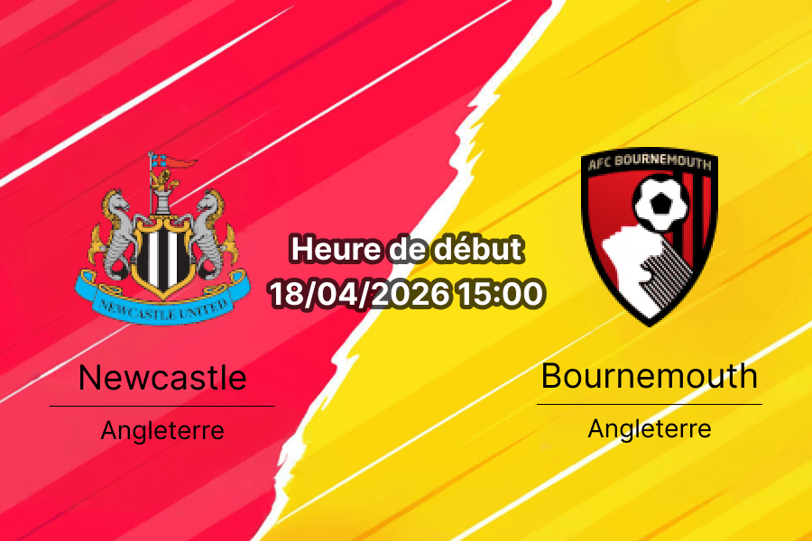 Pronostic Newcastle United vs AFC Bournemouth – Journée 33 Premier League 2025-2026 – 18 avril 2026 St James Park Newcastle Angleterre