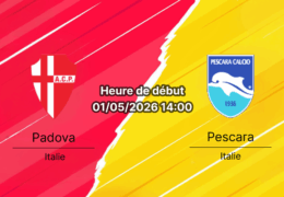 Pronostic Calcio Padova vs Delfino Pescara – Serie B 1er mai 2026, analyse BTTS cotes et prédiction match de maintien