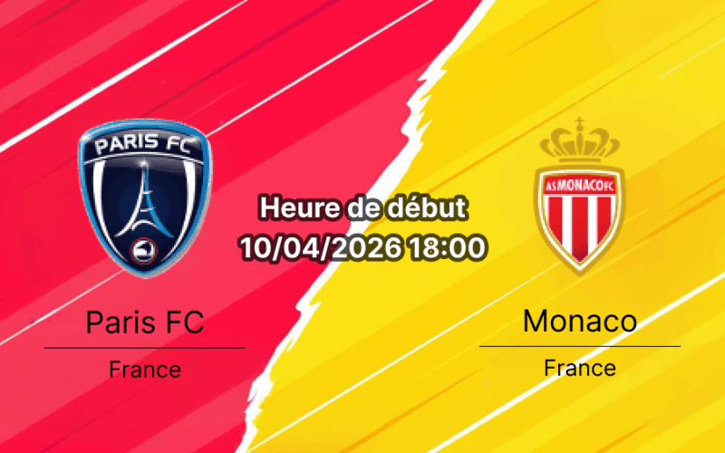 Pronostic Paris FC vs AS Monaco – Journée 29 Ligue 1 McDonald's 10 avril 2026, Stade Jean-Bouin, Paris