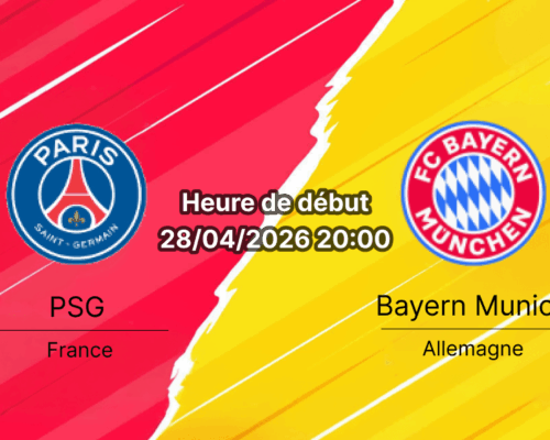 Pronostic Paris Saint-Germain vs FC Bayern München – UEFA Champions League Demi-finale 1er leg, 28 avril 2026, 20h00 – Parc des Princes Paris 47929 places – Arbitre Sandro Schärer – Analyse xG, absents, compositions et paris sur bookmakers-rdc.com