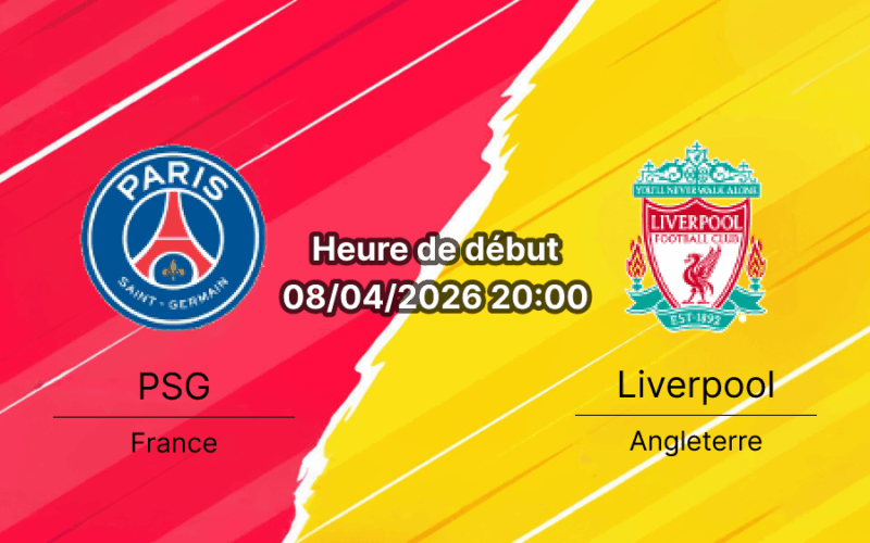 Pronostic Paris Saint-Germain vs Liverpool FC - UEFA Champions League quarts de finale aller - 8 avril 2026 - Parc des Princes Paris - Analyse tactique blessés Alisson Salah Barcola cotes et paris recommandés