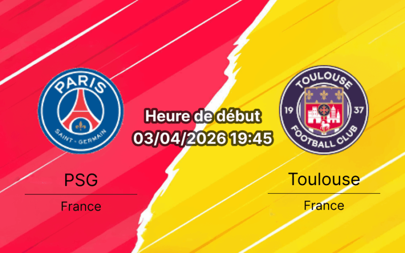 Pronostic PSG vs Toulouse Ligue 1 journée 28 3 avril 2026 Parc des Princes paris sportifs bookmakers RDC Congo
