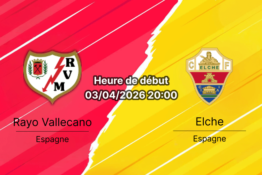 Pronostic Rayo Vallecano vs Elche La Liga journée 30 3 avril 2026 Vallecas paris sportifs bookmakers RDC Congo