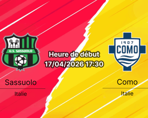 Pronostic Sassuolo vs Como – Journée 33 Serie A 2025-2026 – 17 avril 2026 au Mapei Stadium, Reggio Emilia