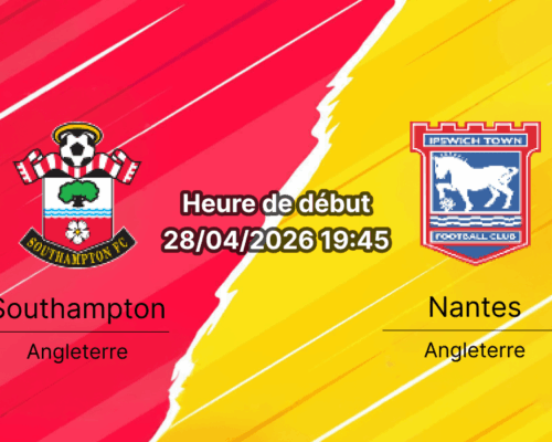 Pronostic Southampton FC vs Ipswich Town FC – EFL Championship Round 40, 28 avril 2026, 19h45 – St. Mary's Stadium Southampton 32689 places – Analyse xG, fatigue FA Cup, compositions et paris sur bookmakers-rdc.com