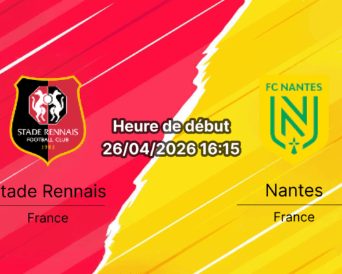 Pronostic Stade Rennais vs FC Nantes – Ligue 1 McDonald's journée 31, 26 avril 2026 – Roazhon Park Rennes – Analyse, cotes et paris sur bookmakers-rdc.com