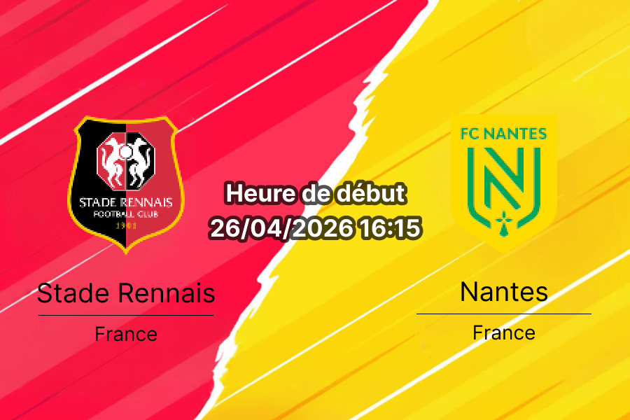 Pronostic Stade Rennais vs FC Nantes – Ligue 1 McDonald's journée 31, 26 avril 2026 – Roazhon Park Rennes – Analyse, cotes et paris sur bookmakers-rdc.com