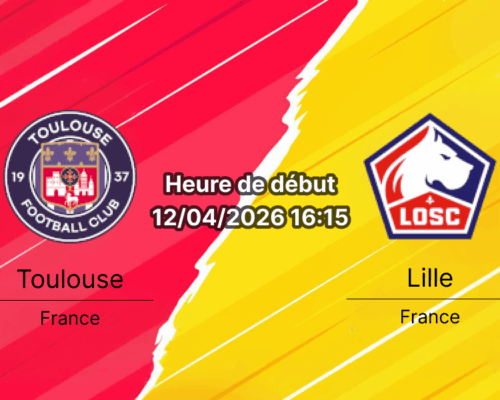 Pronostic Toulouse vs Lille Ligue 1 29e journée 12 avril 2026 Stadium Municipal – analyse et cotes